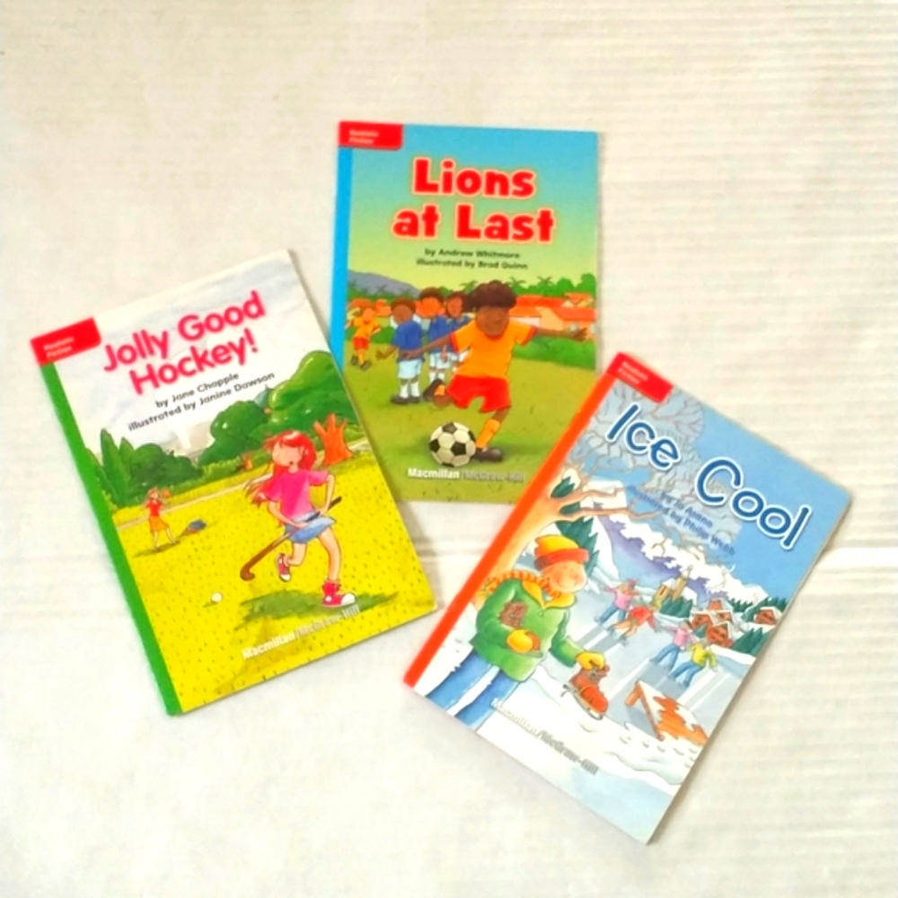 Free With Purchase Bundle of 3 realistic fiction early literacy books, paperback